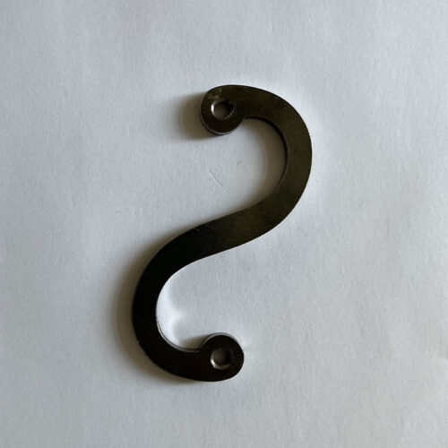 S in unpolished stainless steel for hurdy-gurdy