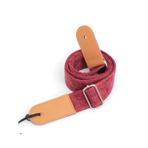 Burgundy hurdy-gurdy belt