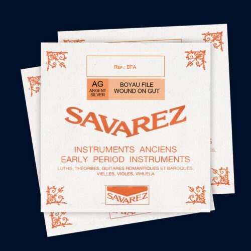 String for hurdy-gurdy Savarez silver spun gut - BFA 422 - Small drone