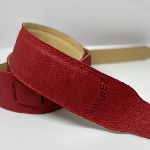 Savarez red leather belt for hurdy-gurdy