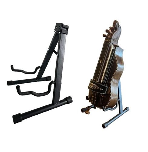 Wheel hurdy-gurdy stand