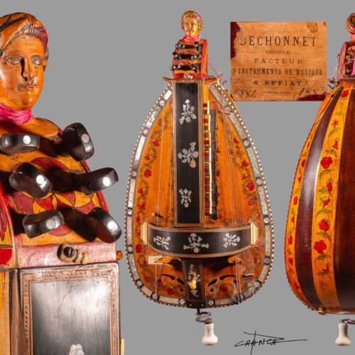 Poster: A Hurdy-Gurdy Signed by Béchonnet... Made by Pajot Fils