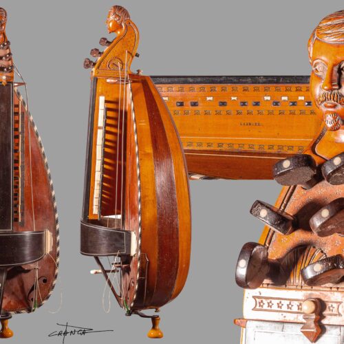 Poster: A Hurdy-Gurdy by Jean-Baptiste Lasnier