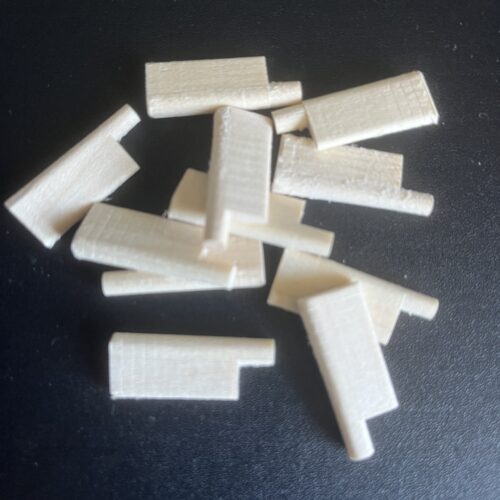 Lot de 10 sautereaux en érable pour vielle à roue